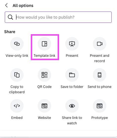 Canva Share Template Link