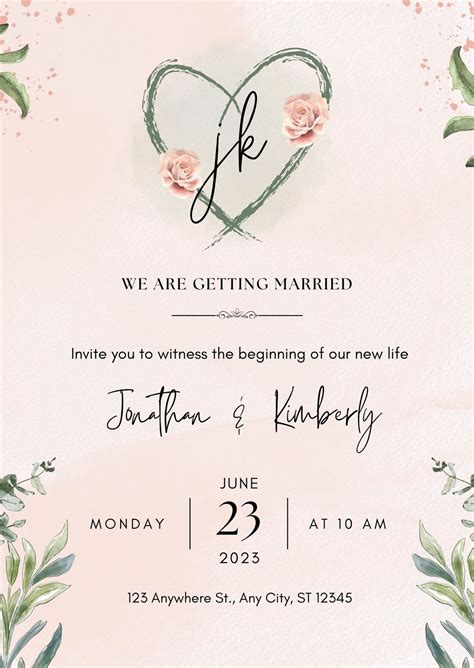 Canva Wedding Invitation Templates