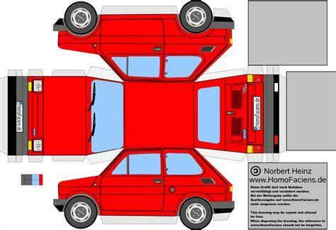 Car Papercraft Template