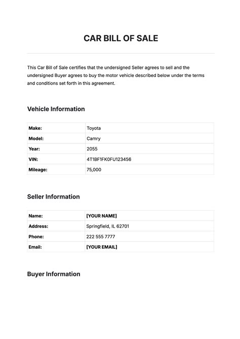 Car Sale Template