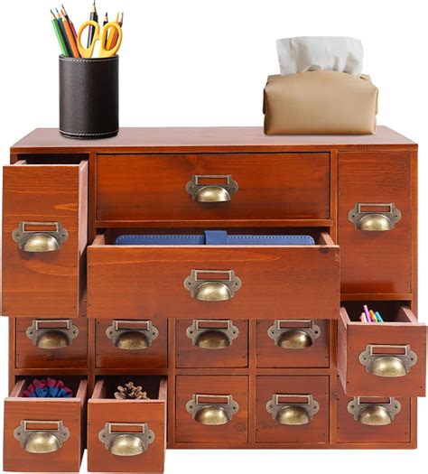Card Catalog Desk Organizer