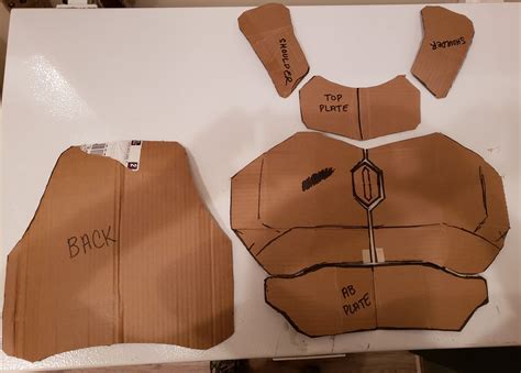 Cardboard Armor Template