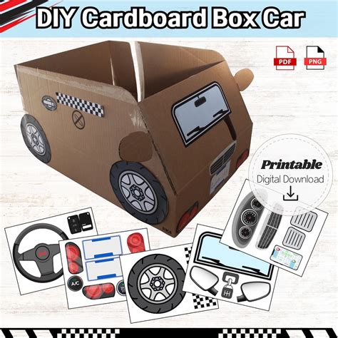 Cardboard Box Car Template