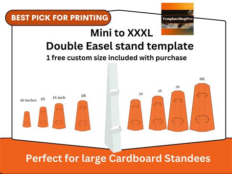 Cardboard Cutout Stand Template