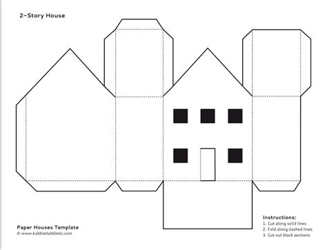 Cardboard House Template