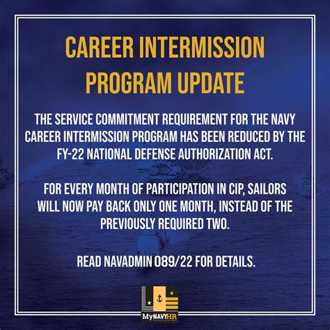 Career Intermission Program Navy