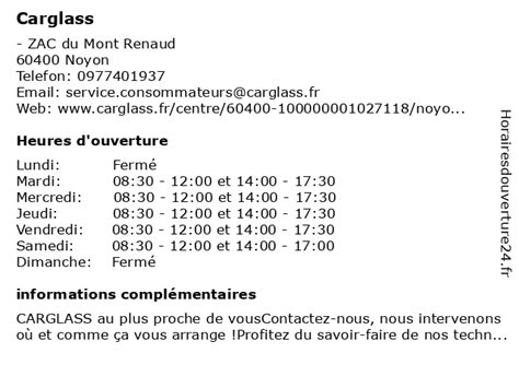 Carglass à Noyon