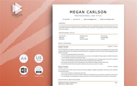 Carlson Resume Template