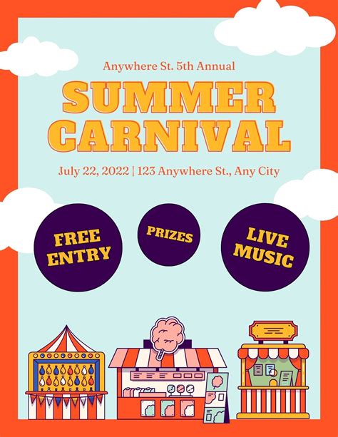 Carnival Flyers Templates Free Download