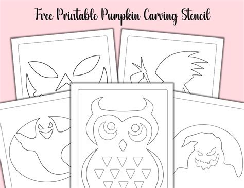 Carving Pumpkins Stencils Printable