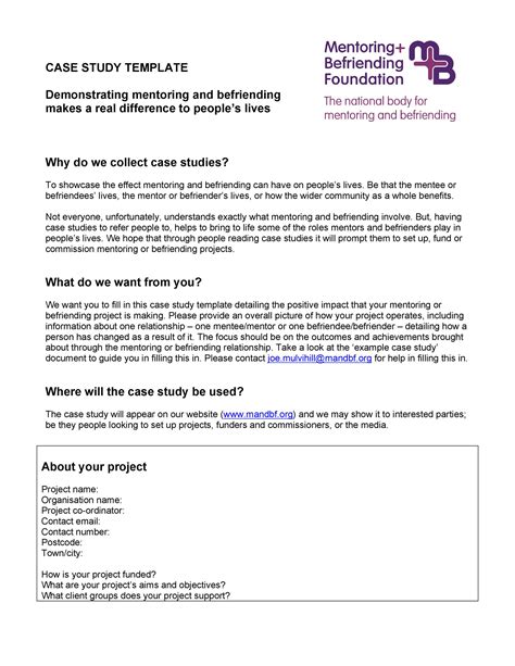 Case Study Report Template