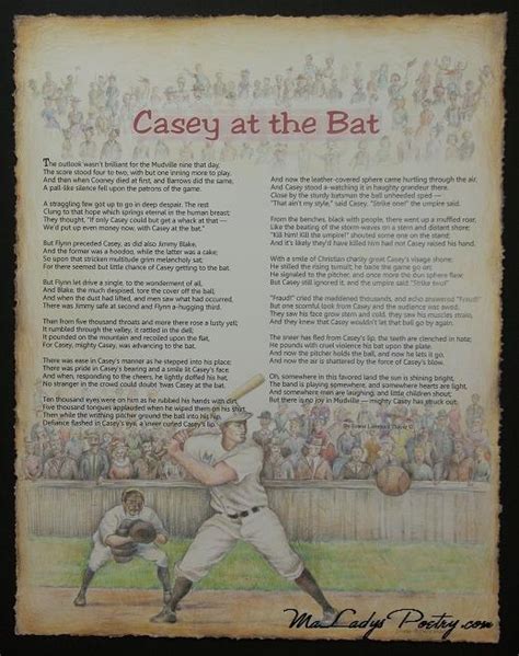 Casey At Bat Printable Poem