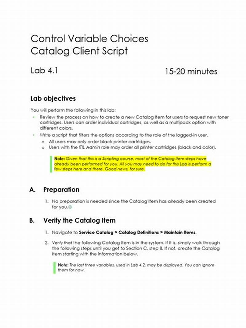 Catalog Client Script Read Only