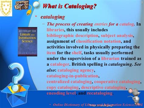 Cataloging Definition Literature