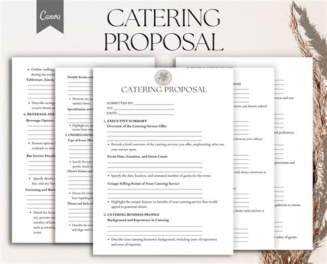 Catering Business Proposal Template