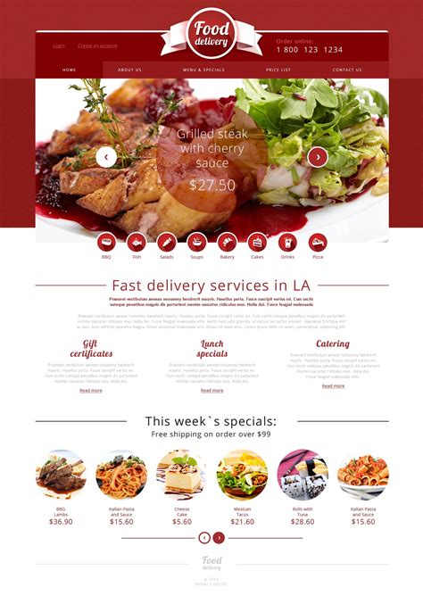 Catering Website Template