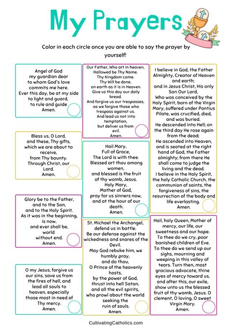 Catholic Prayers Printable