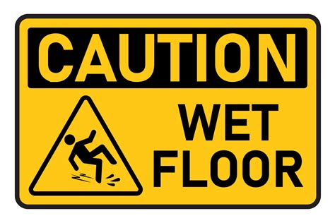 Caution Floor Slippery When Wet Sign Printable