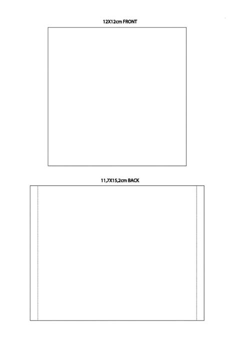 Cd Case Inlay Template