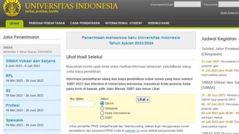 Cek Hasil SIMAK UI