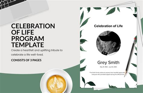 Celebration Life Program Template