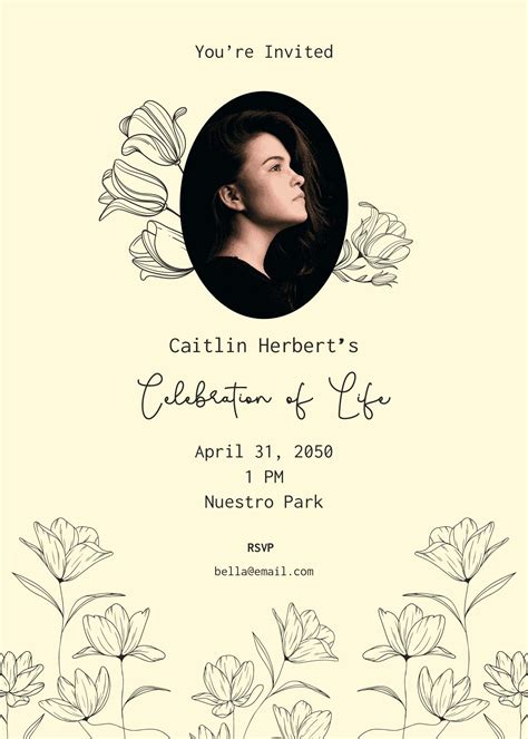 Celebration Of Life Template