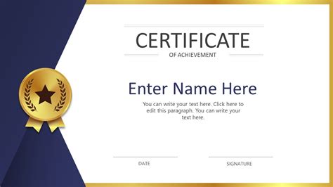 Certificate Powerpoint Template