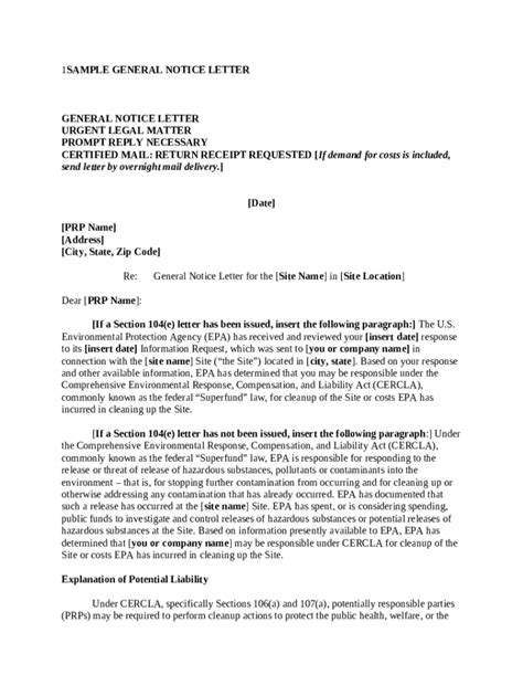 Certified Letter Template Sample