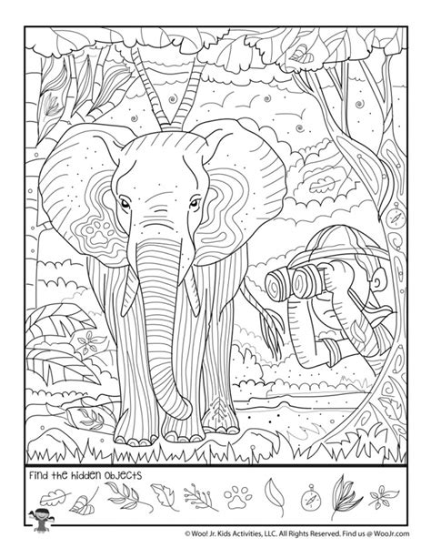 Challenging Hidden Pictures Printable