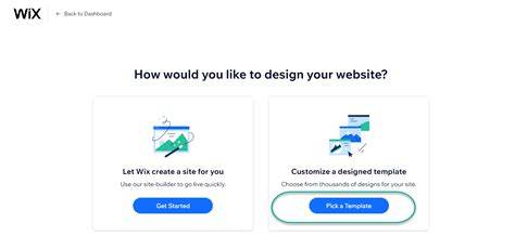 Change Template On Wix