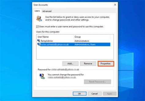 Account Name Windows 10