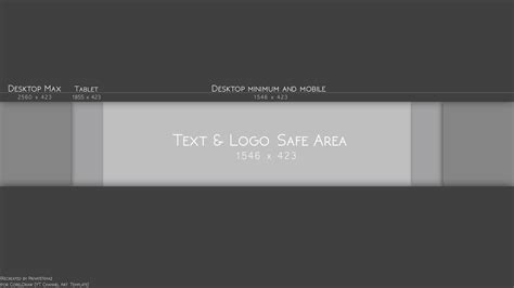 Channel Art Template For Youtube
