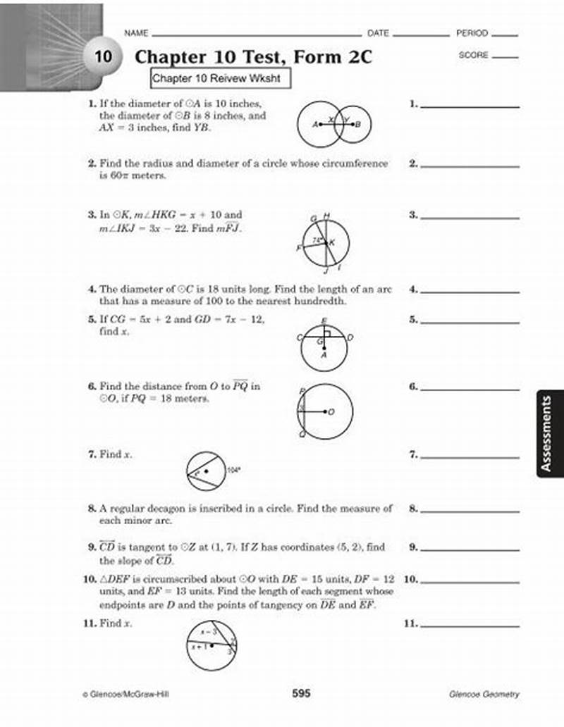 Chapter 10 Chapter Test Form A