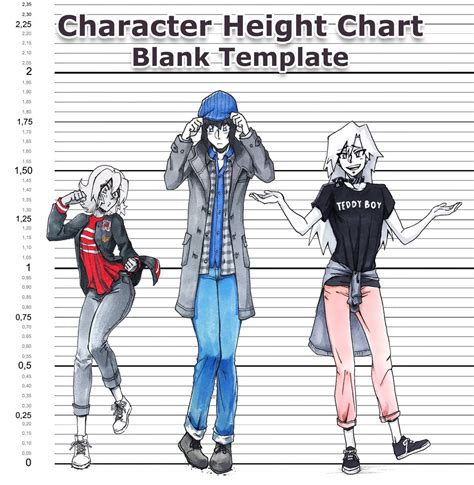 Character Height Chart Blank