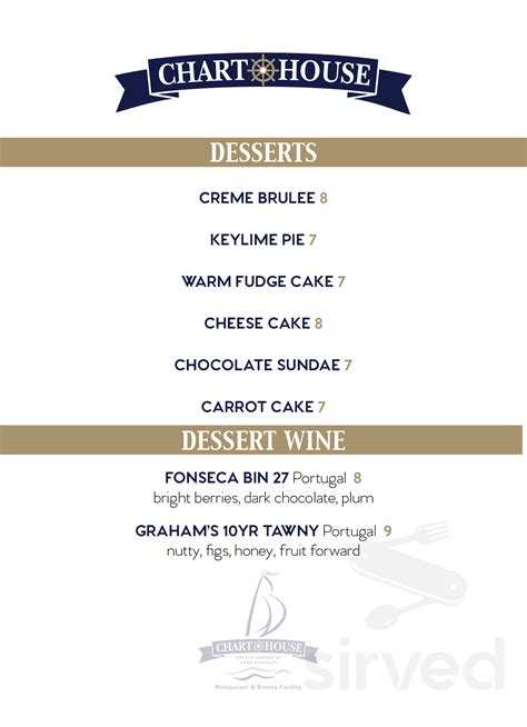 Chart House Lakeville Menu