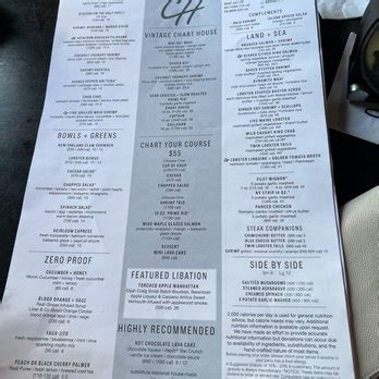 Chart House Menu Boston Ma