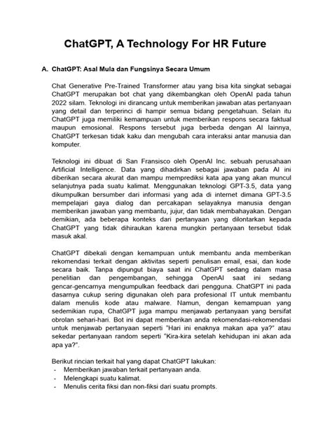 ChatGPT untuk HR
