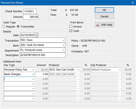 Check Into Cash Fee Chart