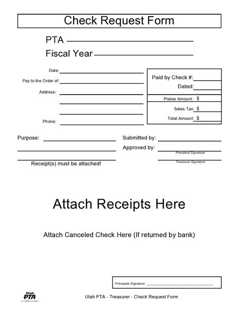 Check Request Form Template Word