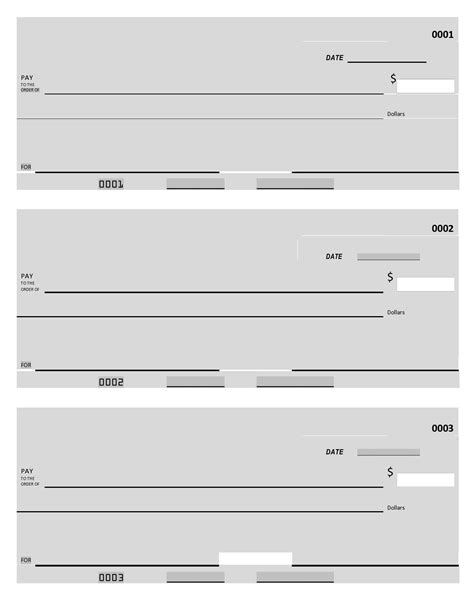 Check Template Printable