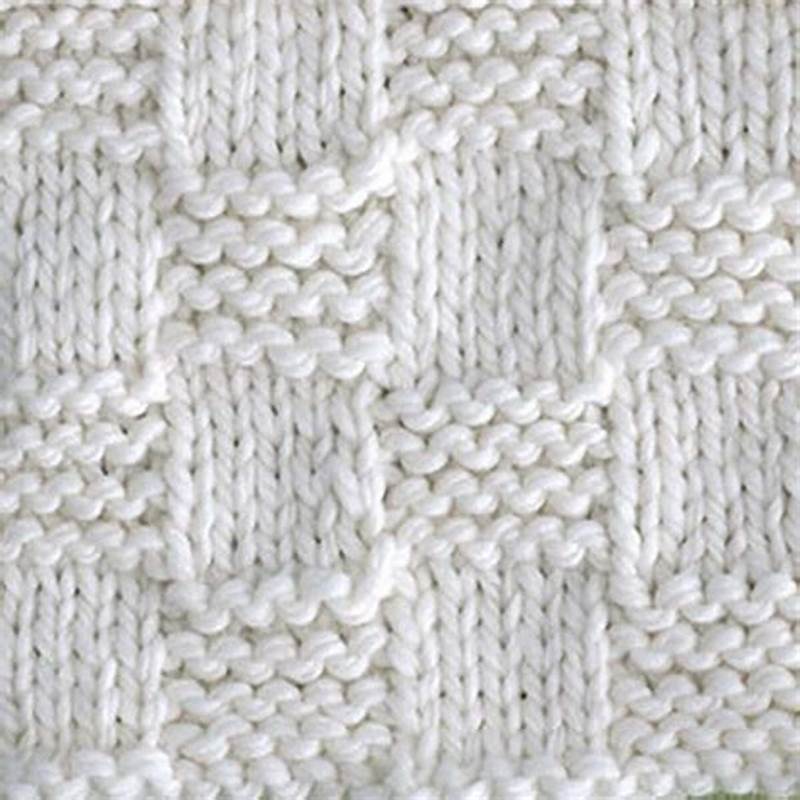 Checkerboard Knit Pattern
