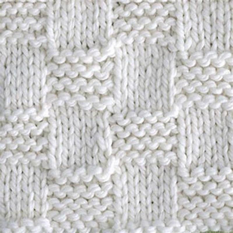 Checkerboard Pattern Knitting