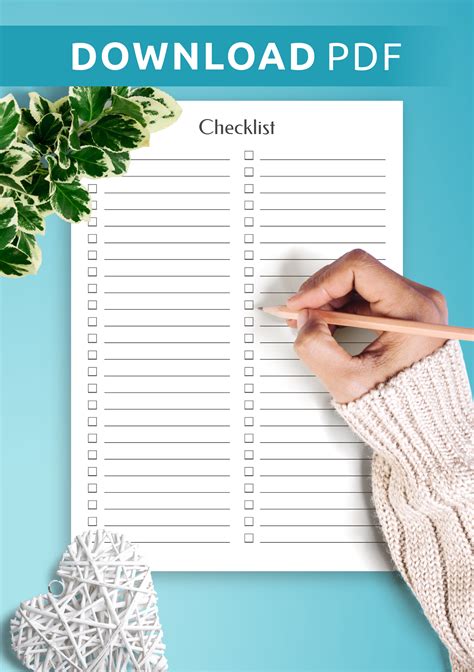 Checklist Sheet