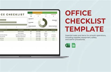 Checklist Template Excel