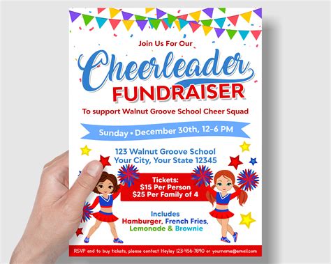 Cheer Fundraiser Template Free