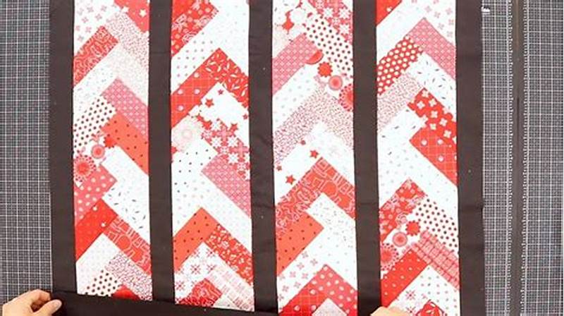 Chevron Quilt Pattern Using Jelly Roll