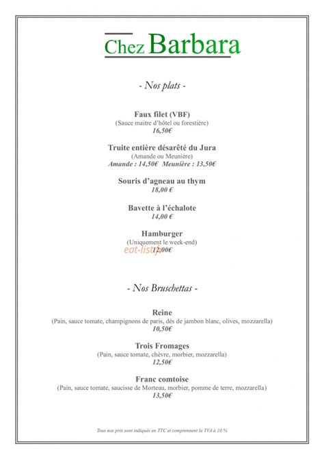 Chez Barbara à Censeau