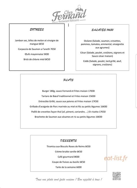 Chez Fernand à Reims