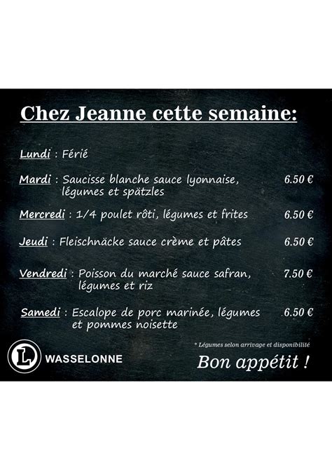 Chez Jeanne à Wasselonne