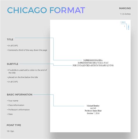 Chicago Style Template Word